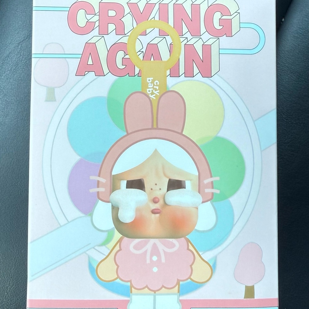 Cry Baby Pink and White Figurine
